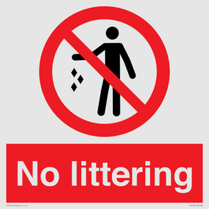 No littering